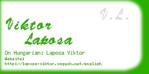 viktor laposa business card